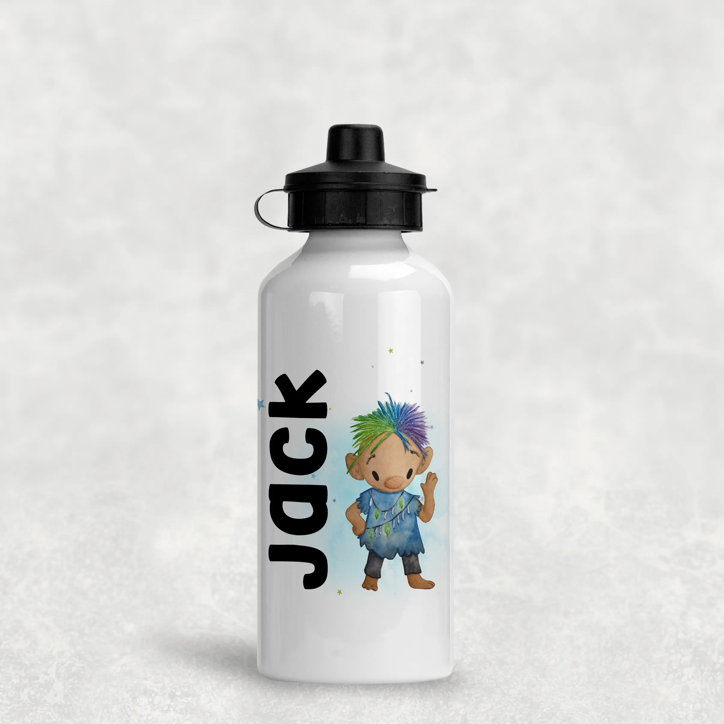 Troll Personalised Aluminium Water Bottle 400/600ml