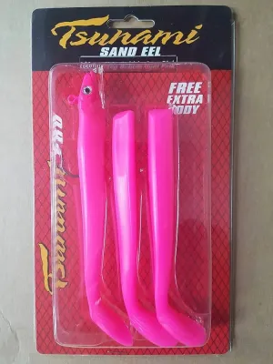 Tsunami Sandeel 160mm BubbleGum or 3 for £10