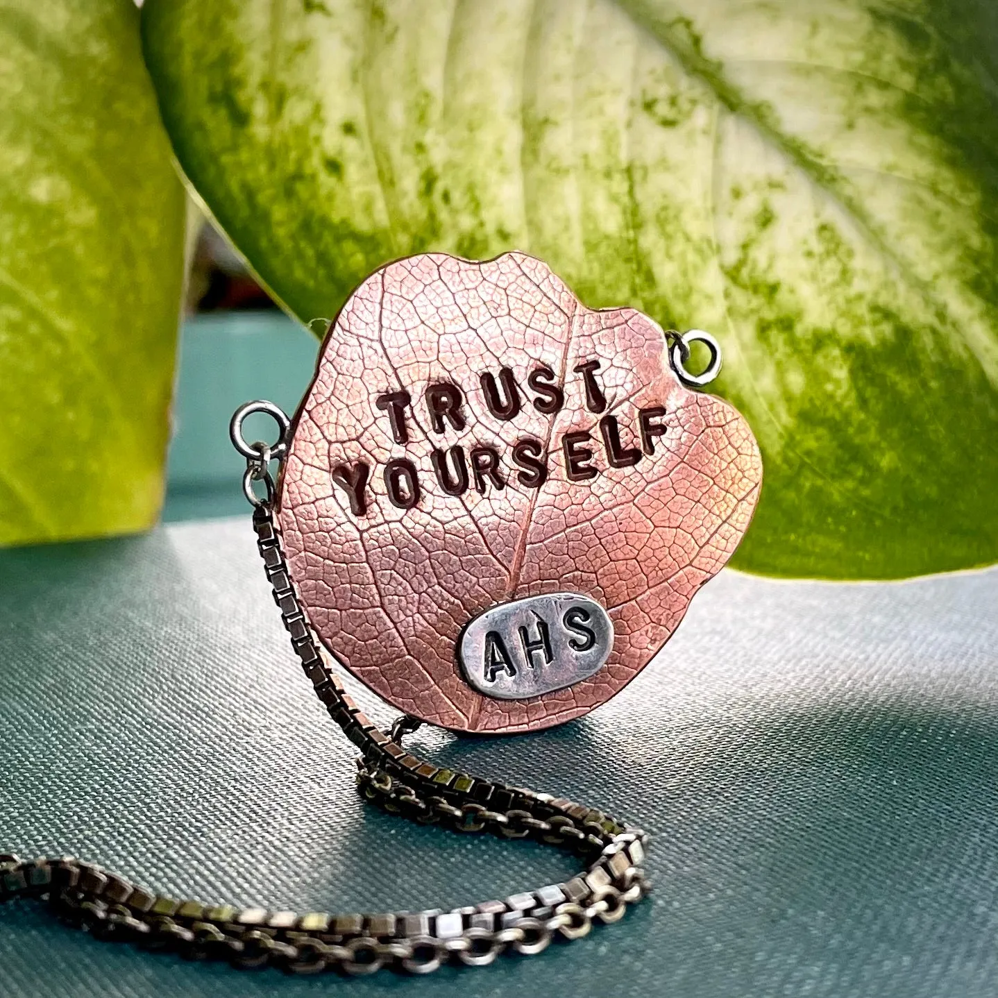 Turquoise and Garnet Statement Necklace with Secret Message