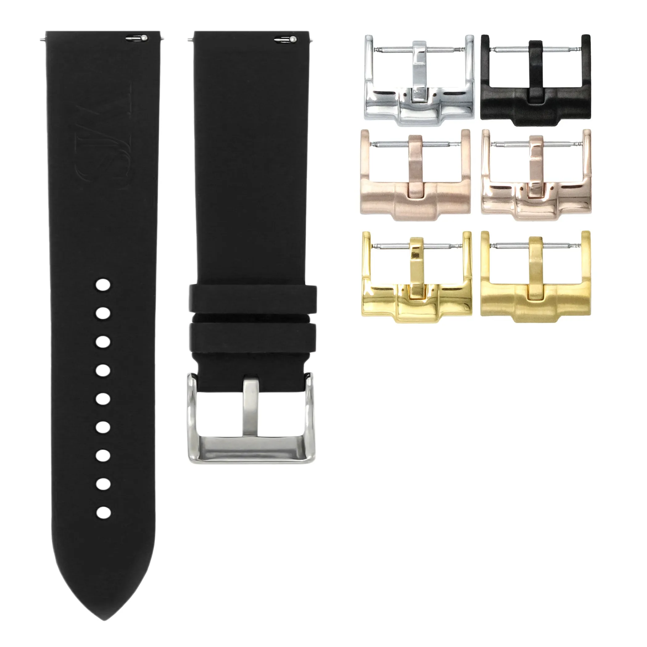 Tuxedo Black - Quick Release Watch Strap For Breitling Professional Series