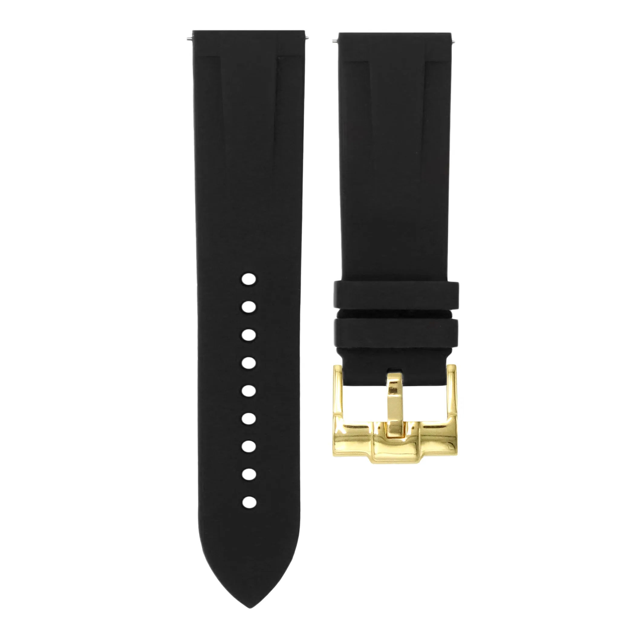 Tuxedo Black - Quick Release Watch Strap For Breitling Professional Series