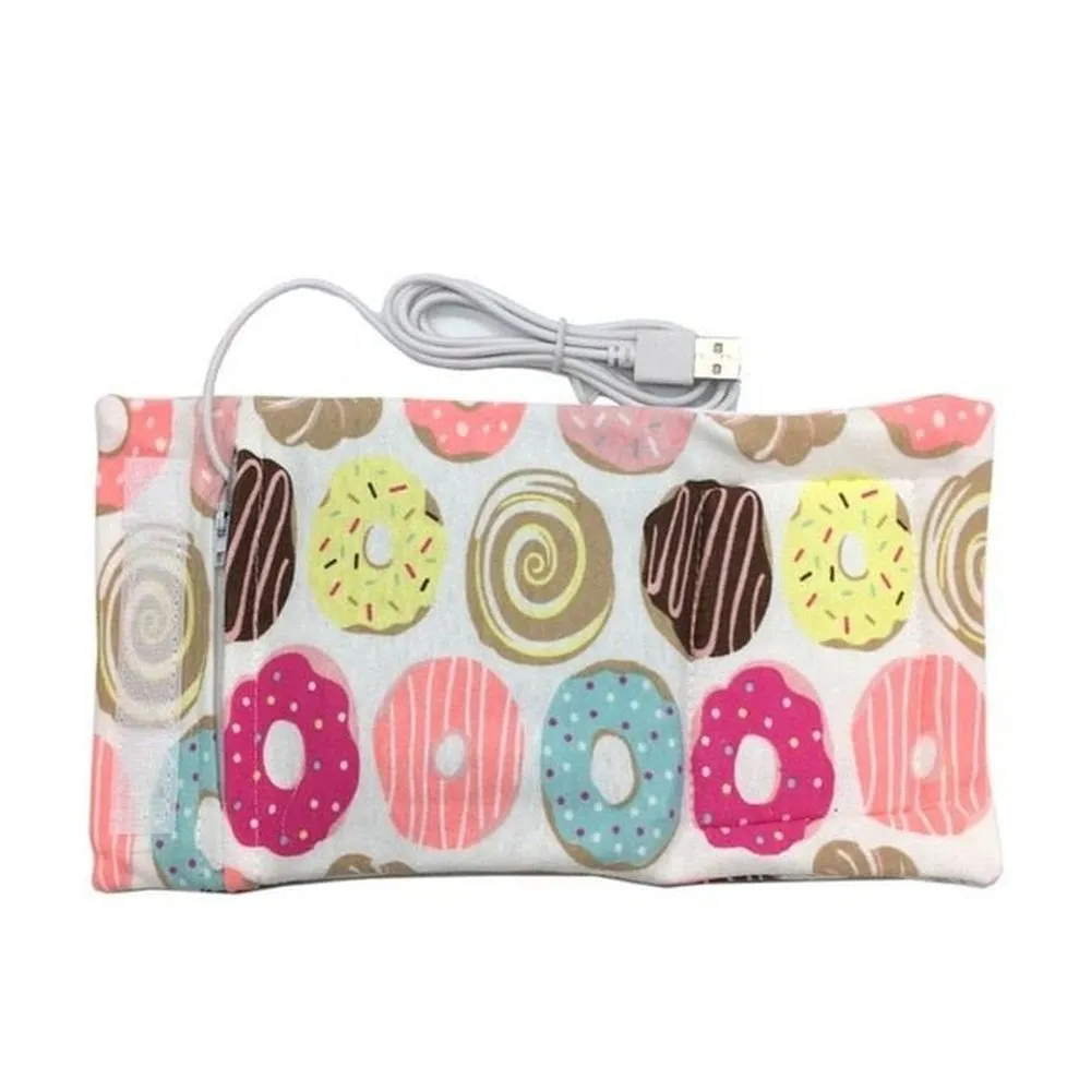 USB Milk Warmer Travel Stroller Insulated Bag Baby Nursing Bottle Heater