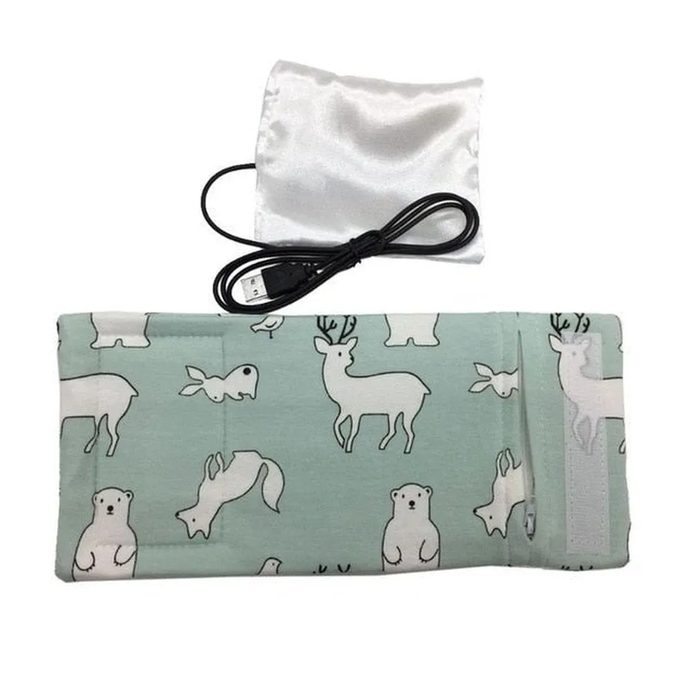 USB Milk Warmer Travel Stroller Insulated Bag Baby Nursing Bottle Heater