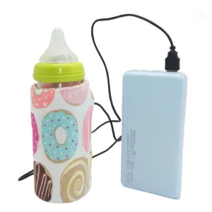 USB Milk Warmer Travel Stroller Insulated Bag Baby Nursing Bottle Heater