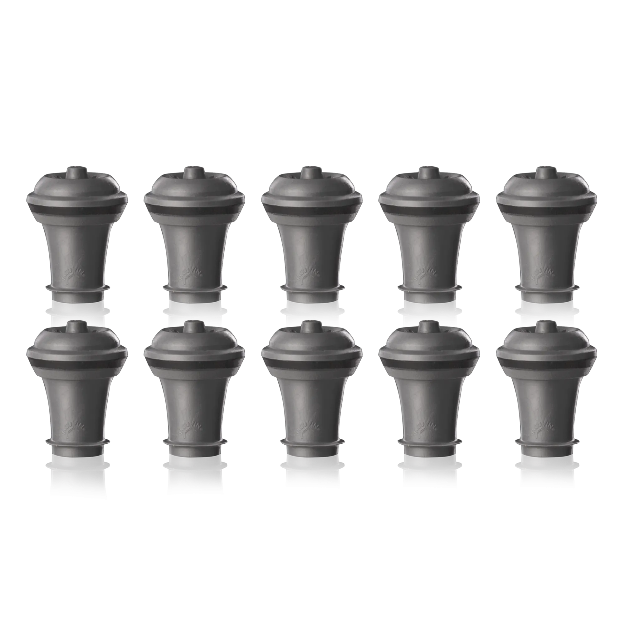 VACUUM WINE STOPPER GREY (10 PCS), BAG