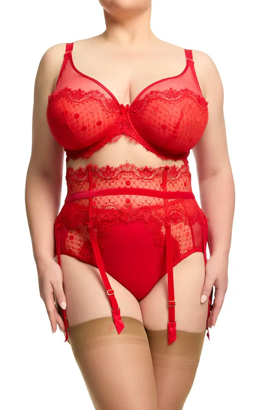 Vedette High Waist Brief - Flame