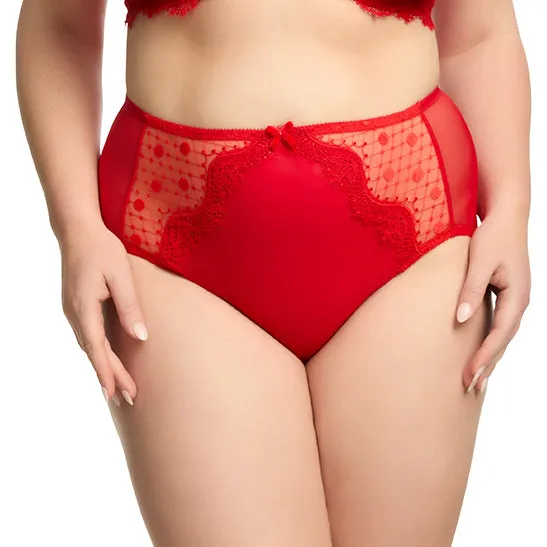 Vedette High Waist Brief - Flame