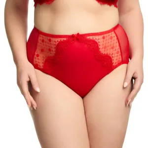 Vedette High Waist Brief - Flame