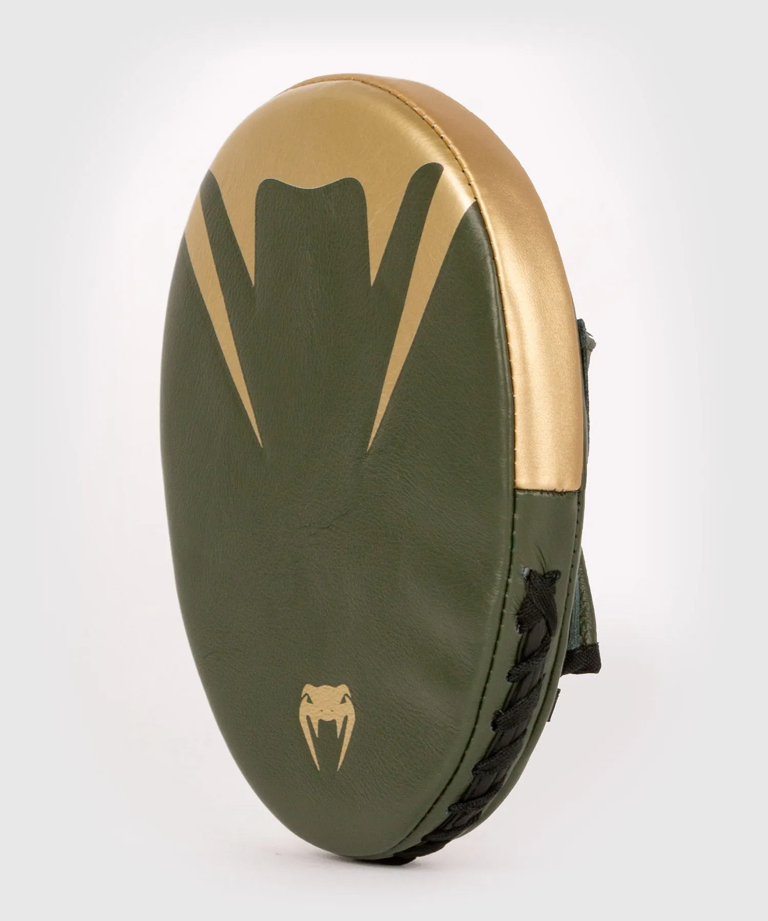 Venum Pro Boxing Flat Punch Mitts (Pair) - Khaki/Gold