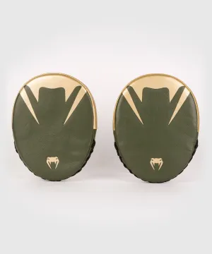 Venum Pro Boxing Flat Punch Mitts (Pair) - Khaki/Gold