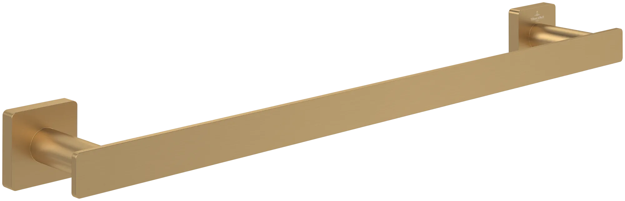 Villeroy & Boch Elements Striking Straight Towel Rail 495 x 45 x 75 mm Brushed Gold