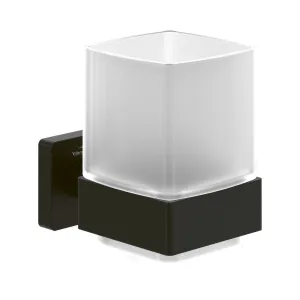 Villeroy and Boch Elements Striking Tumbler holder in Matt Black - TVA152019000K5