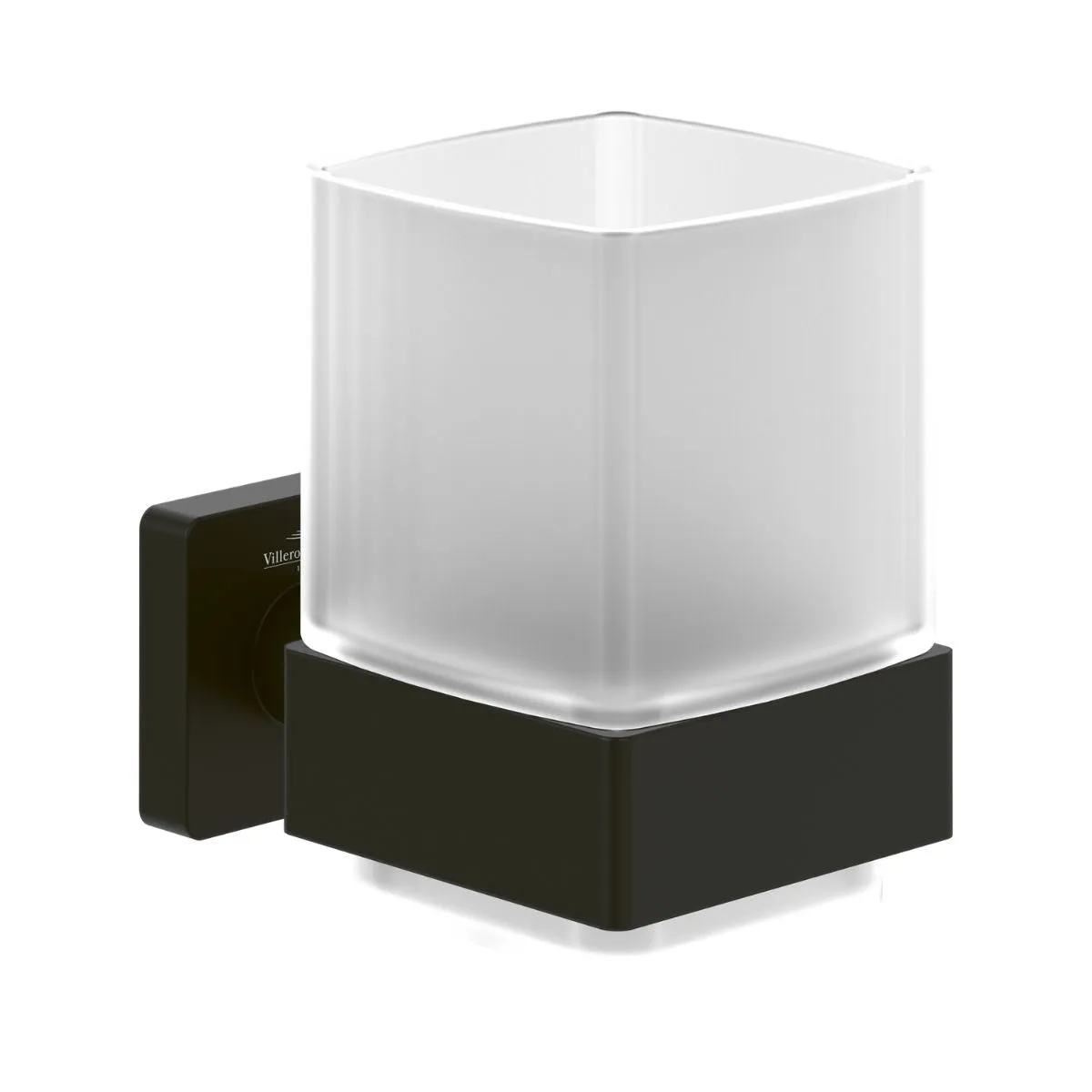 Villeroy and Boch Elements Striking Tumbler holder in Matt Black - TVA152019000K5