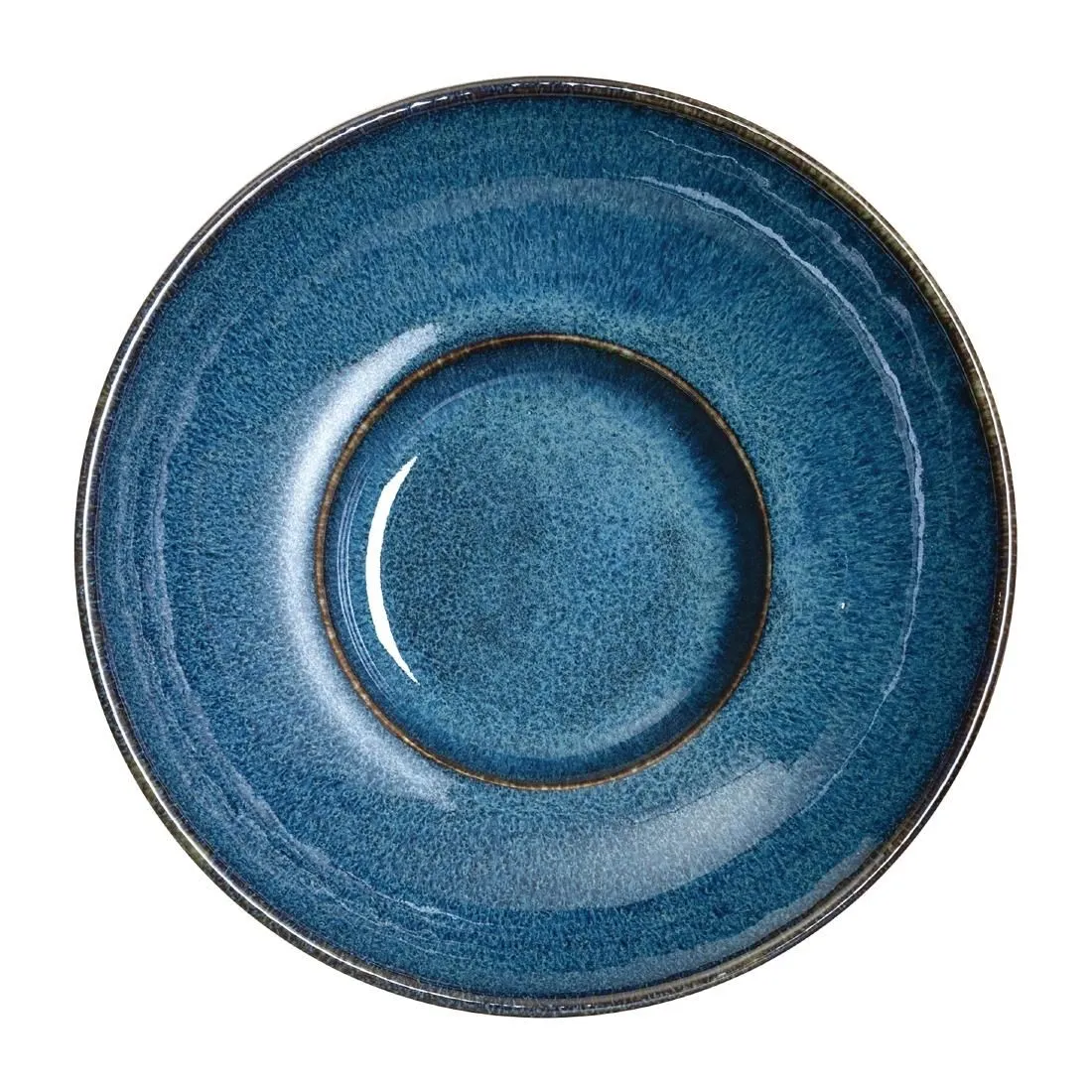 VV852 Rene Ozorio Wabi Sabi Rimmed Coupe Bowls Indigo 200mm 887ml (Pack of 6)