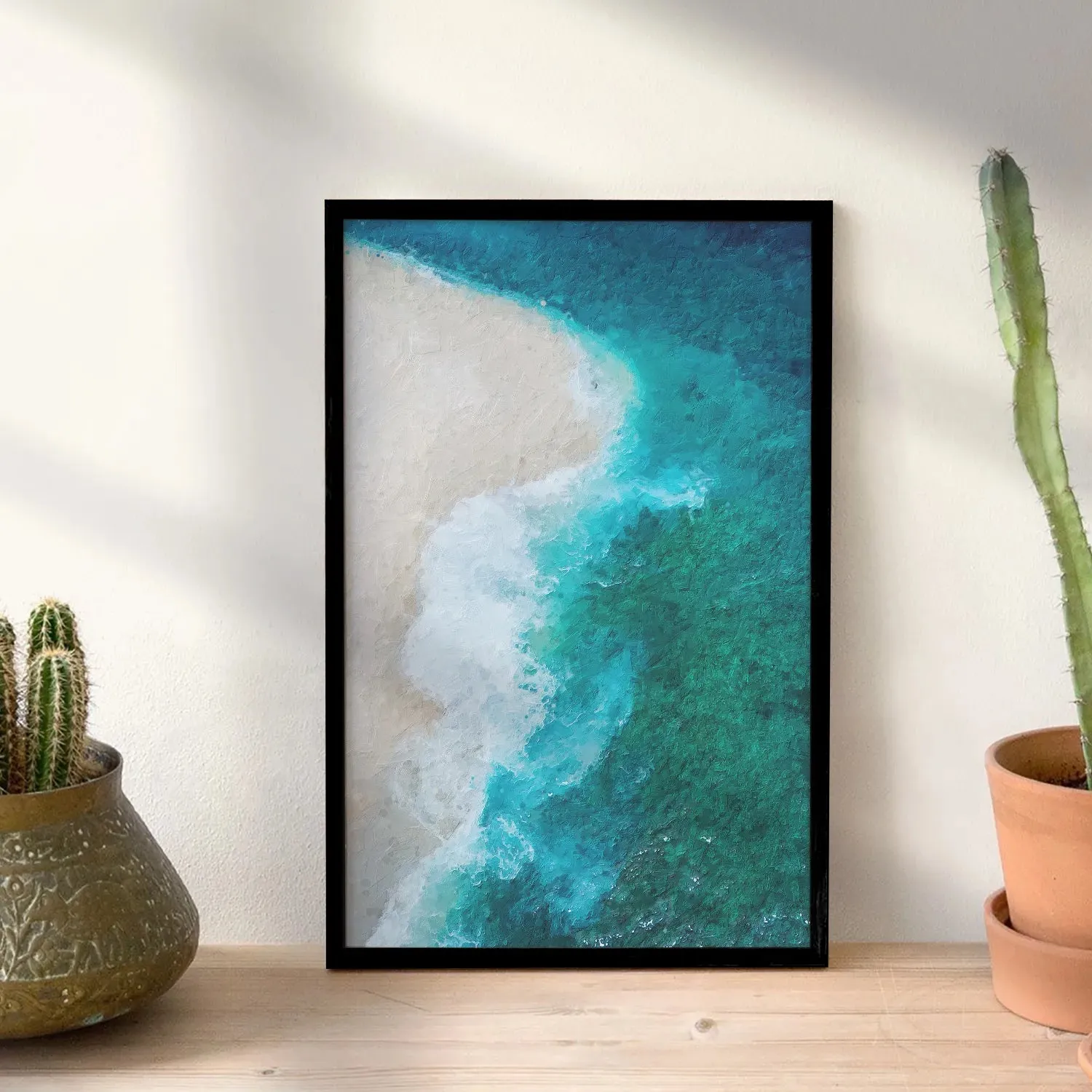 Waves Striking Beach