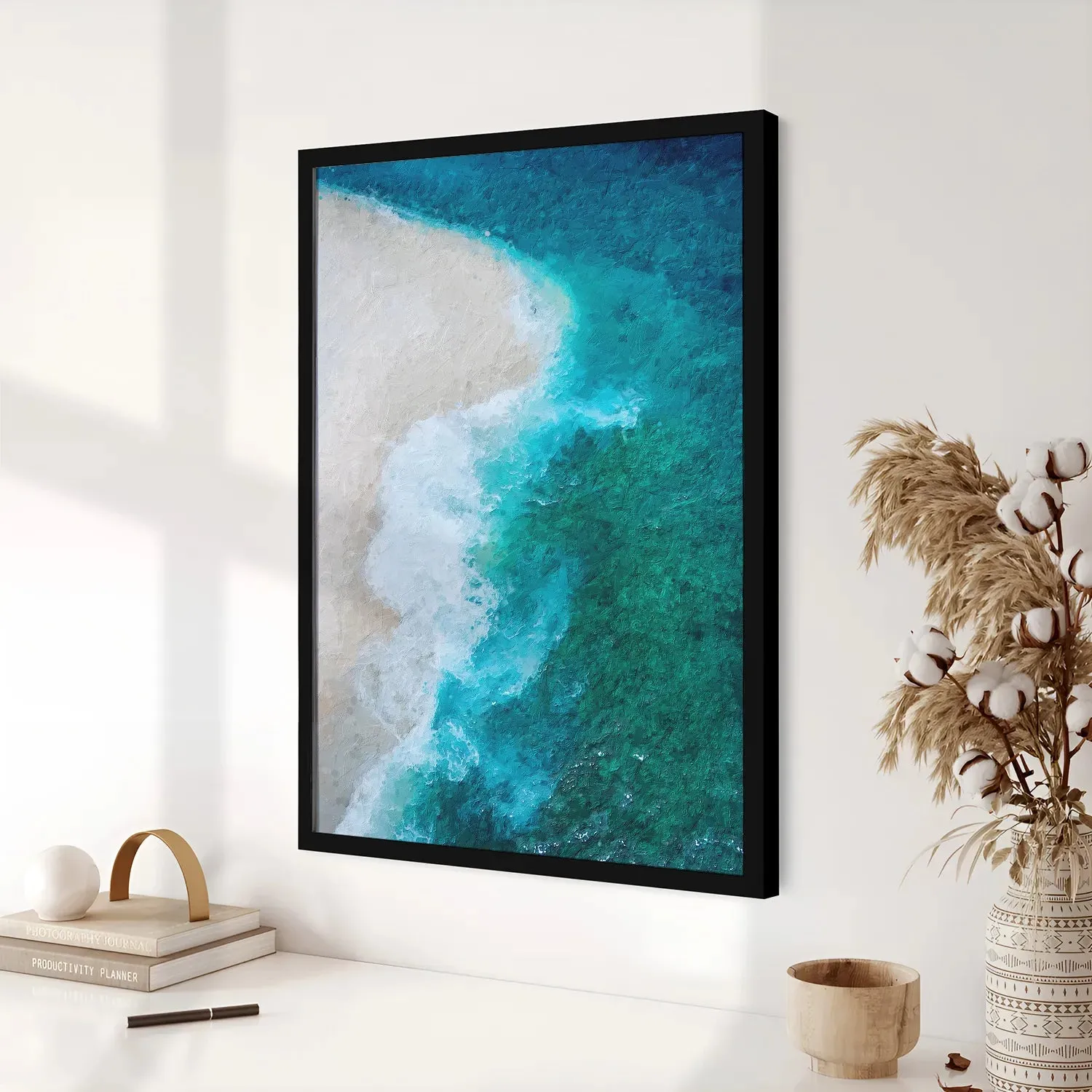 Waves Striking Beach