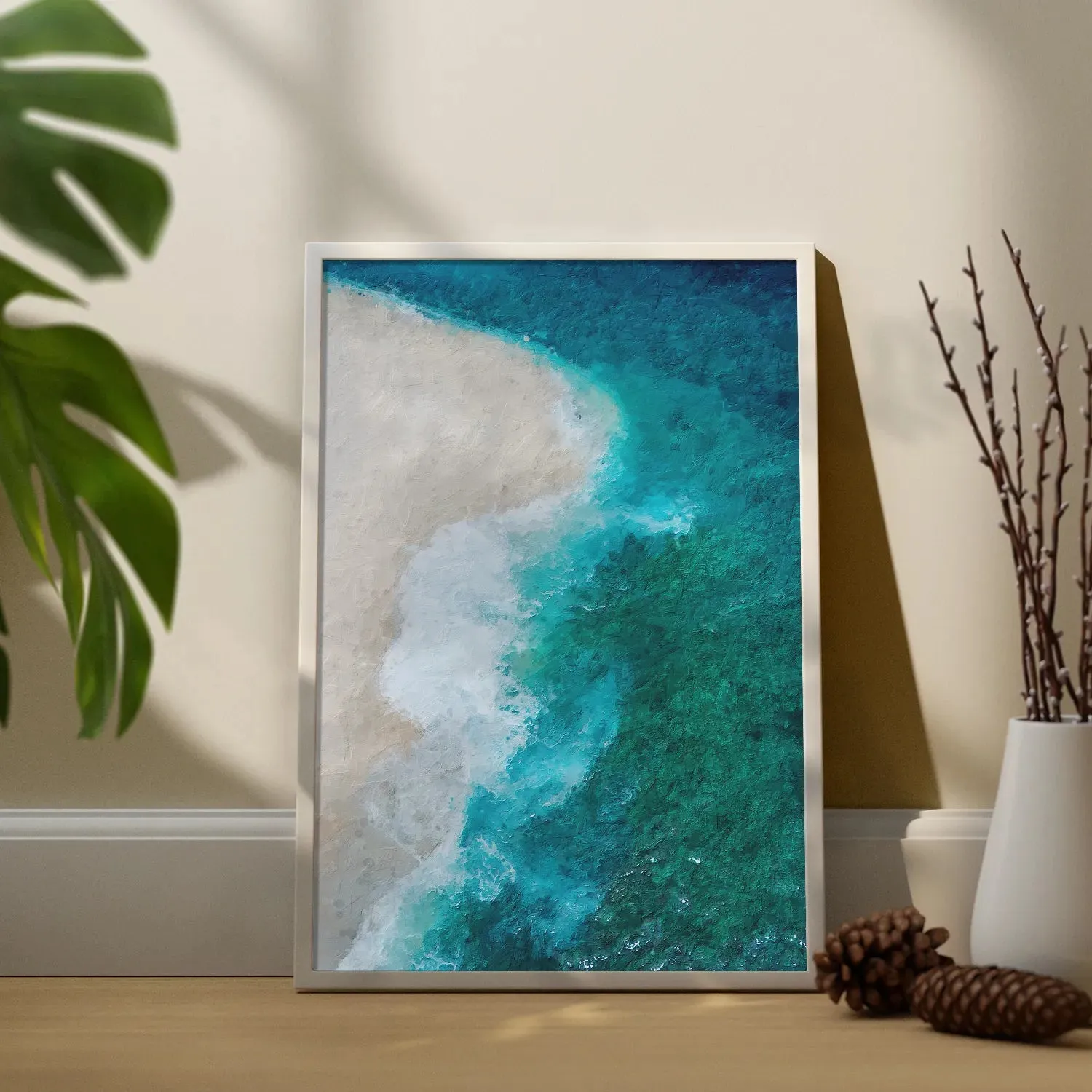 Waves Striking Beach
