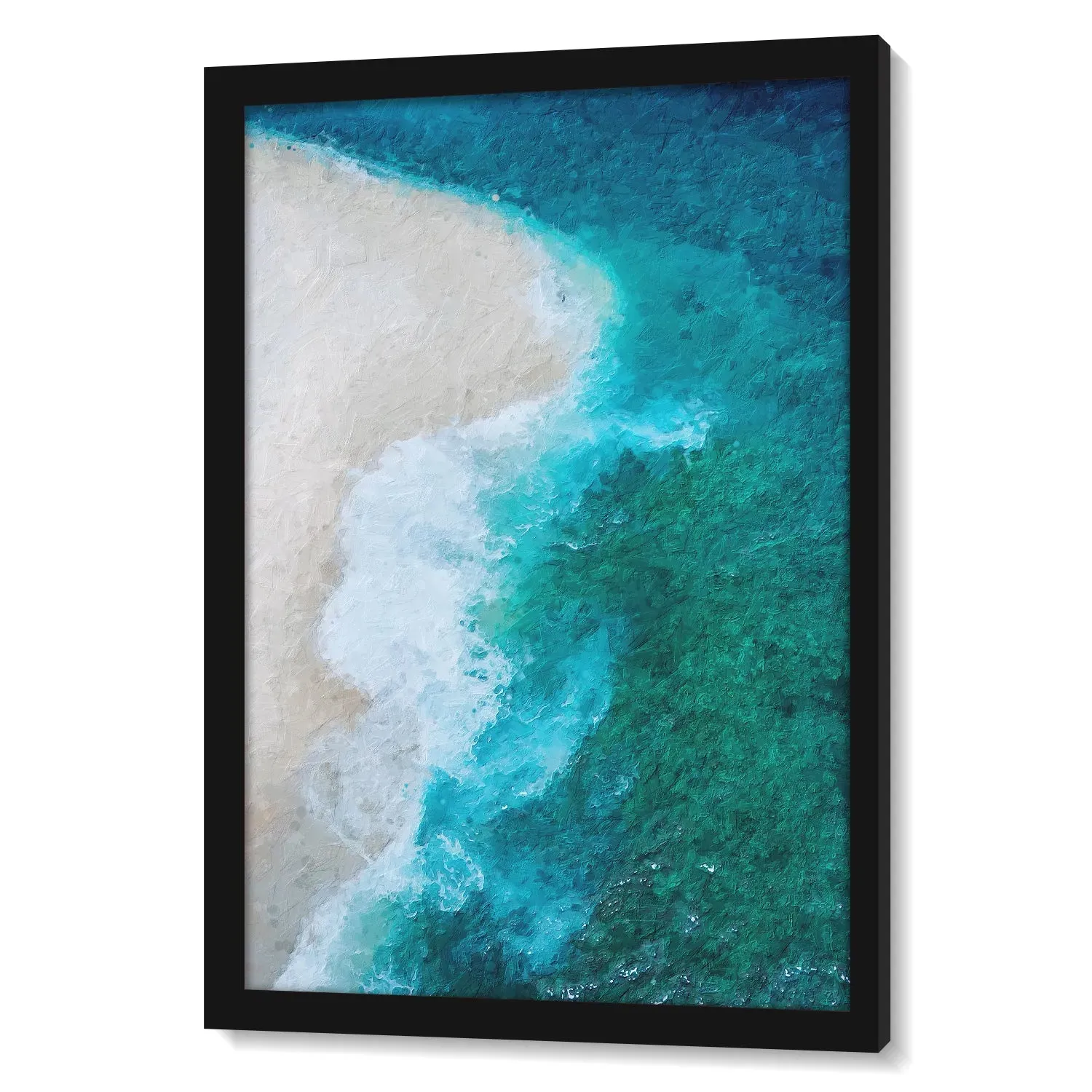 Waves Striking Beach
