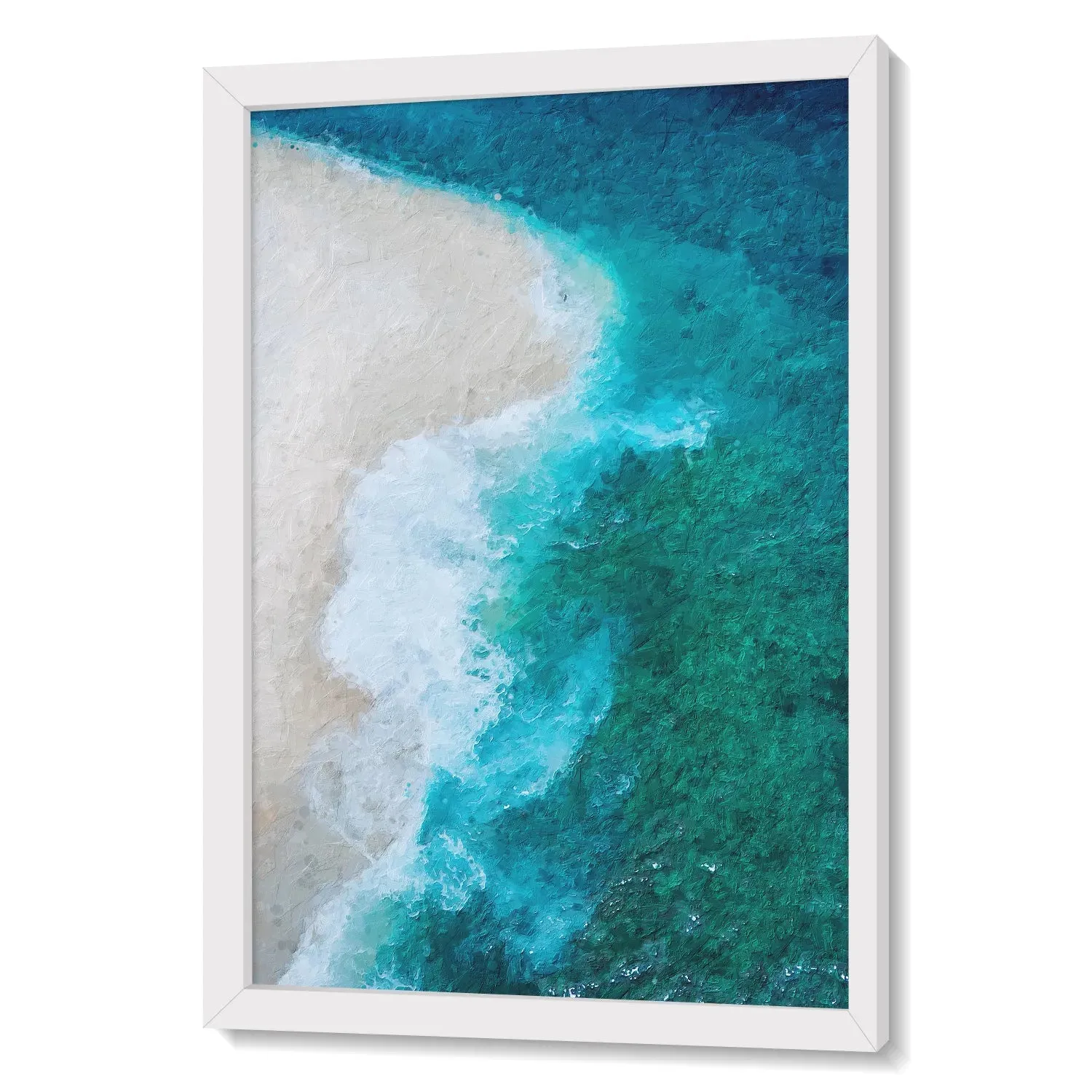 Waves Striking Beach