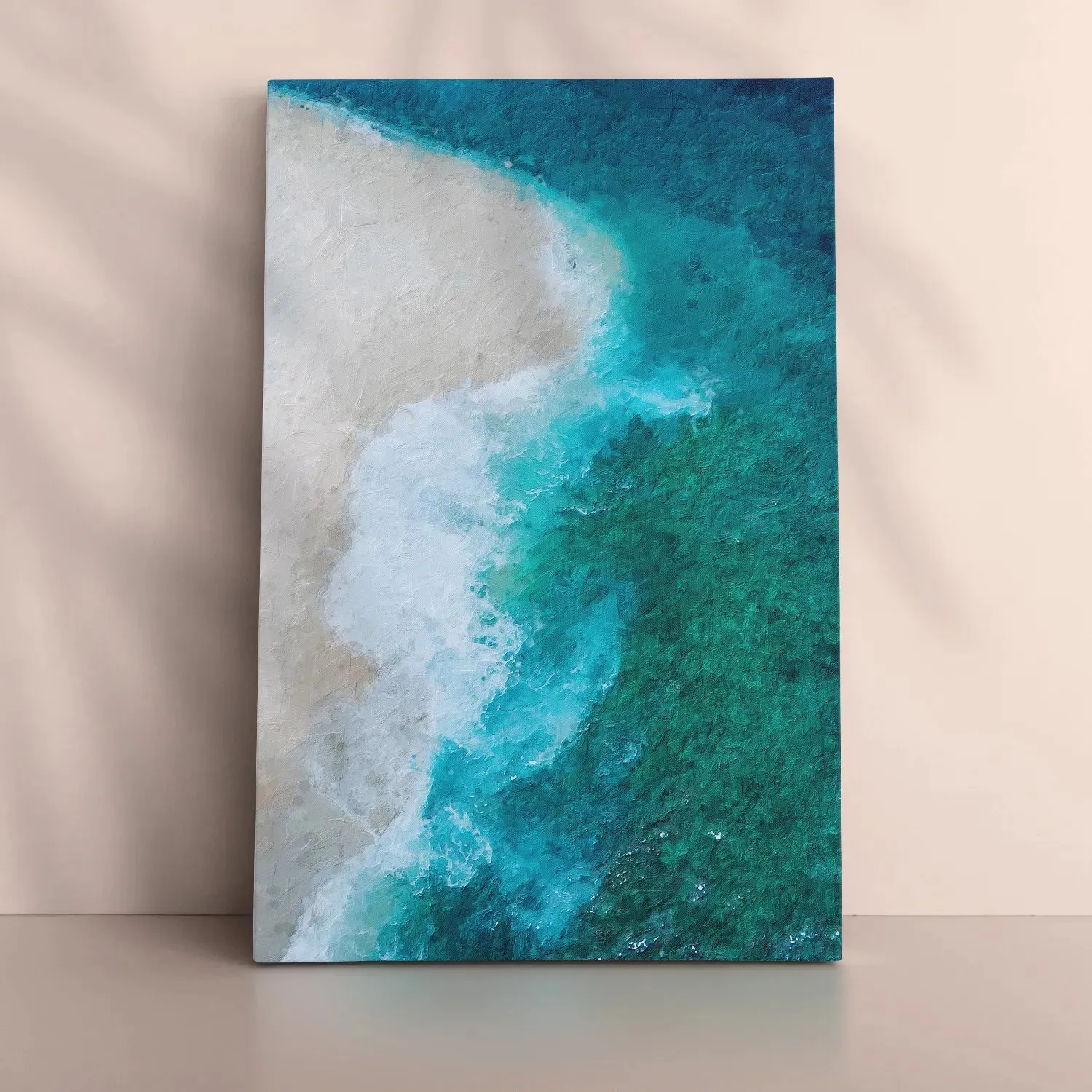 Waves Striking Beach