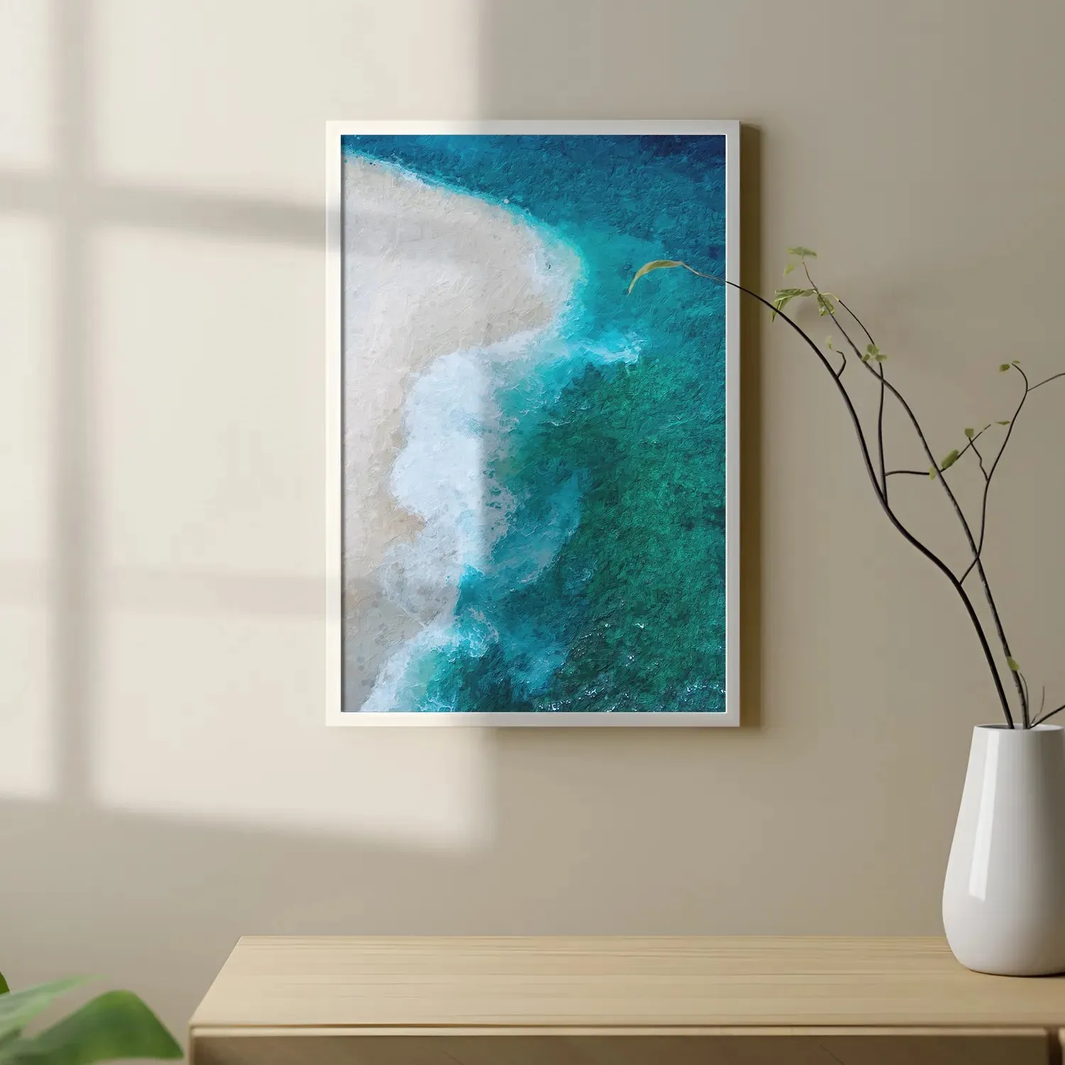 Waves Striking Beach