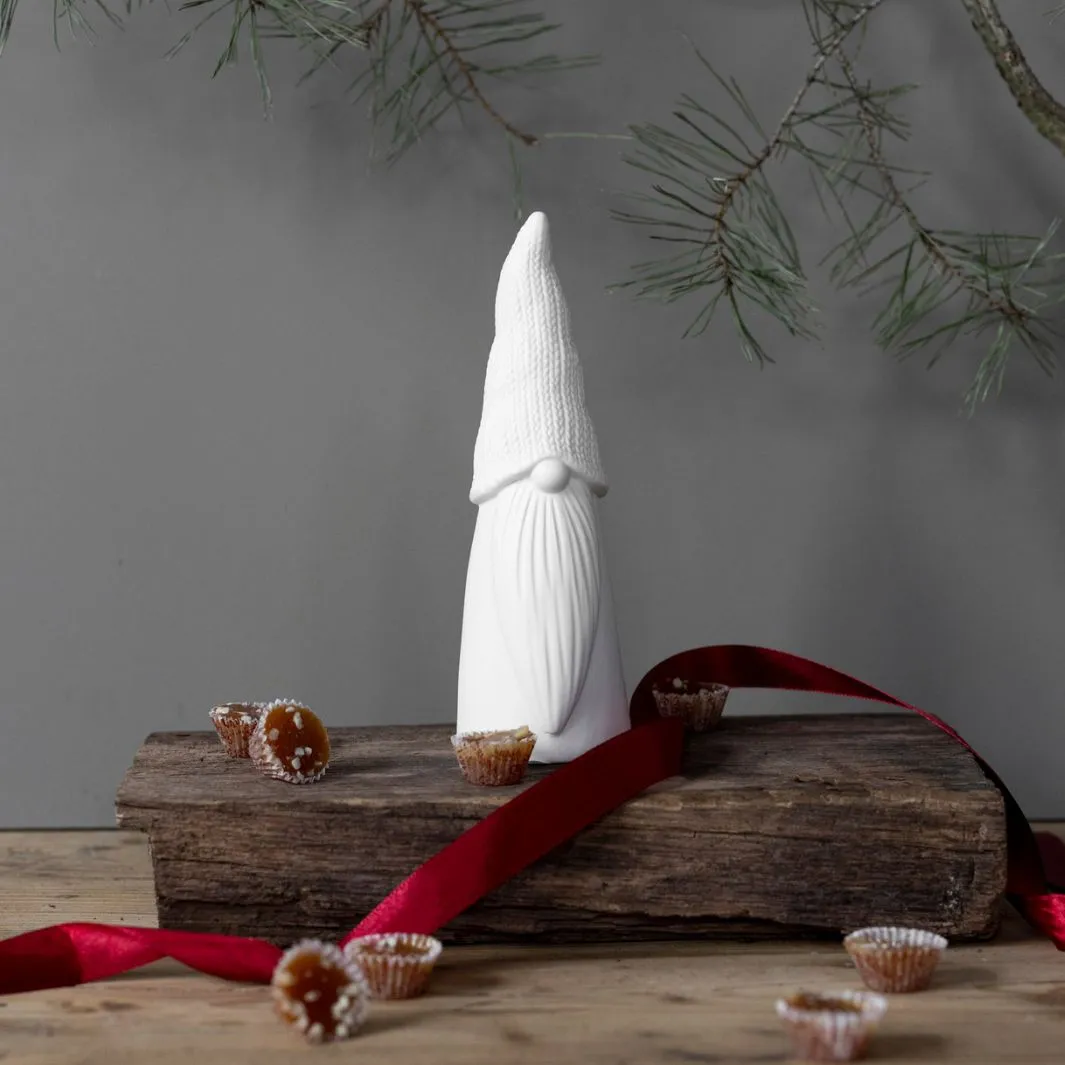 White Ceramic Santa, 2 Sizes