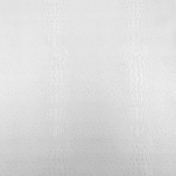 White Gatorich II Faux Leather Vinyl Fabric