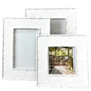 White Weave Singapore Frame | 5 x 7"