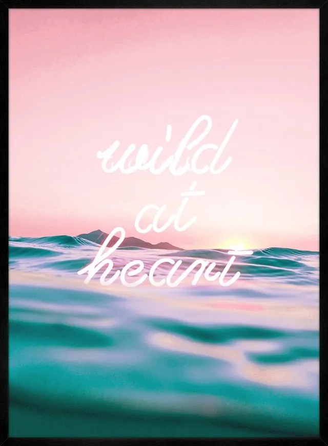Wild At Heart Neon Print