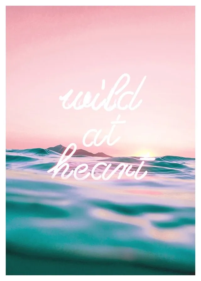 Wild At Heart Neon Print