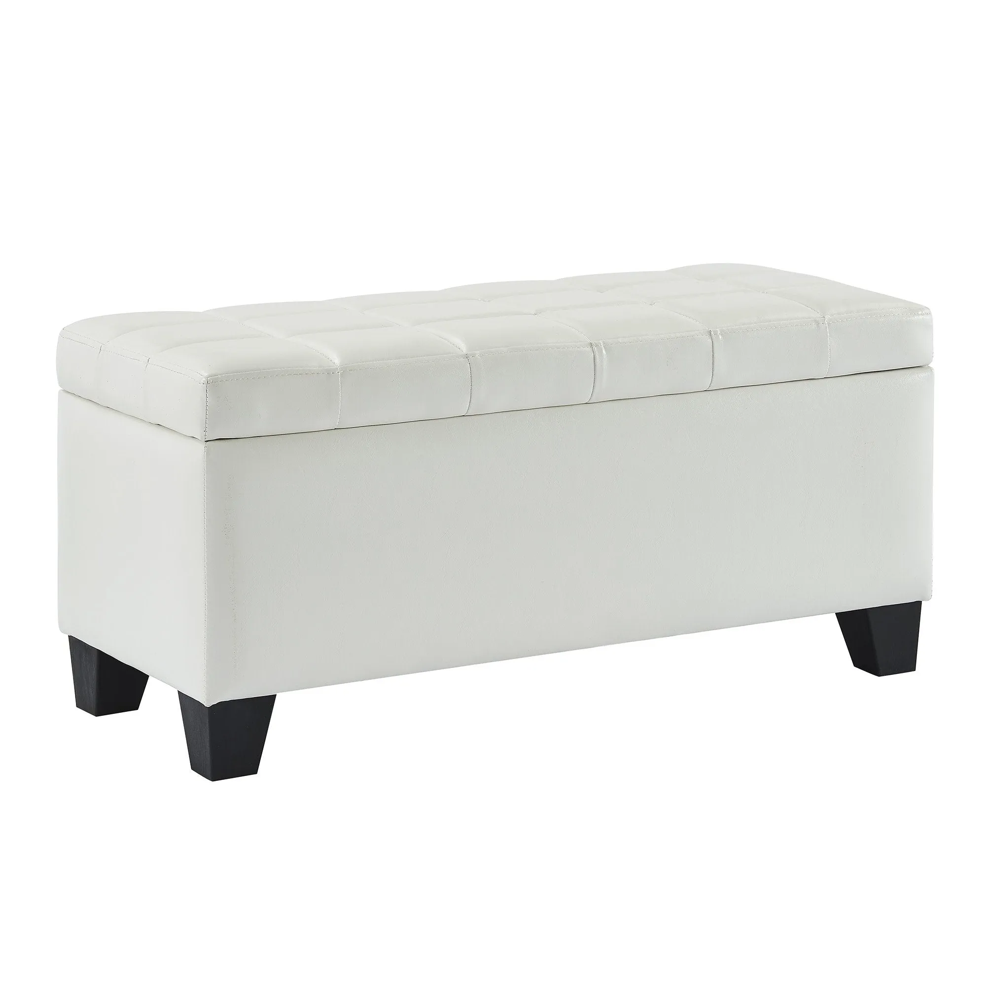 Winston-Storage Ottoman-White