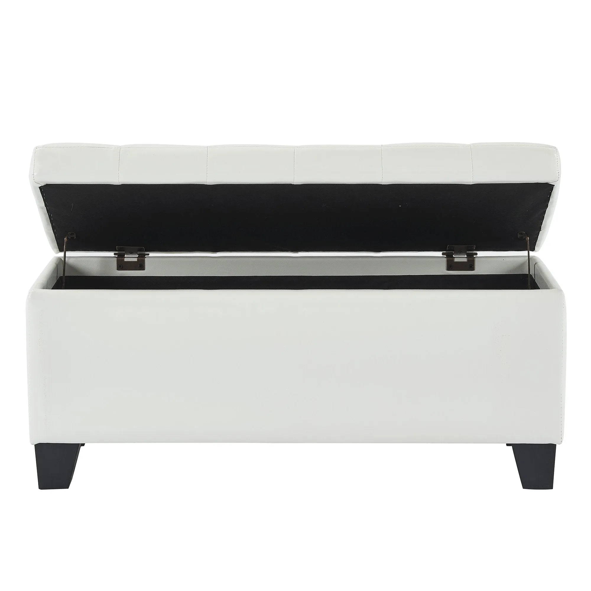 Winston-Storage Ottoman-White