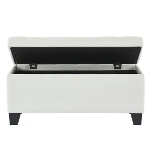 Winston-Storage Ottoman-White