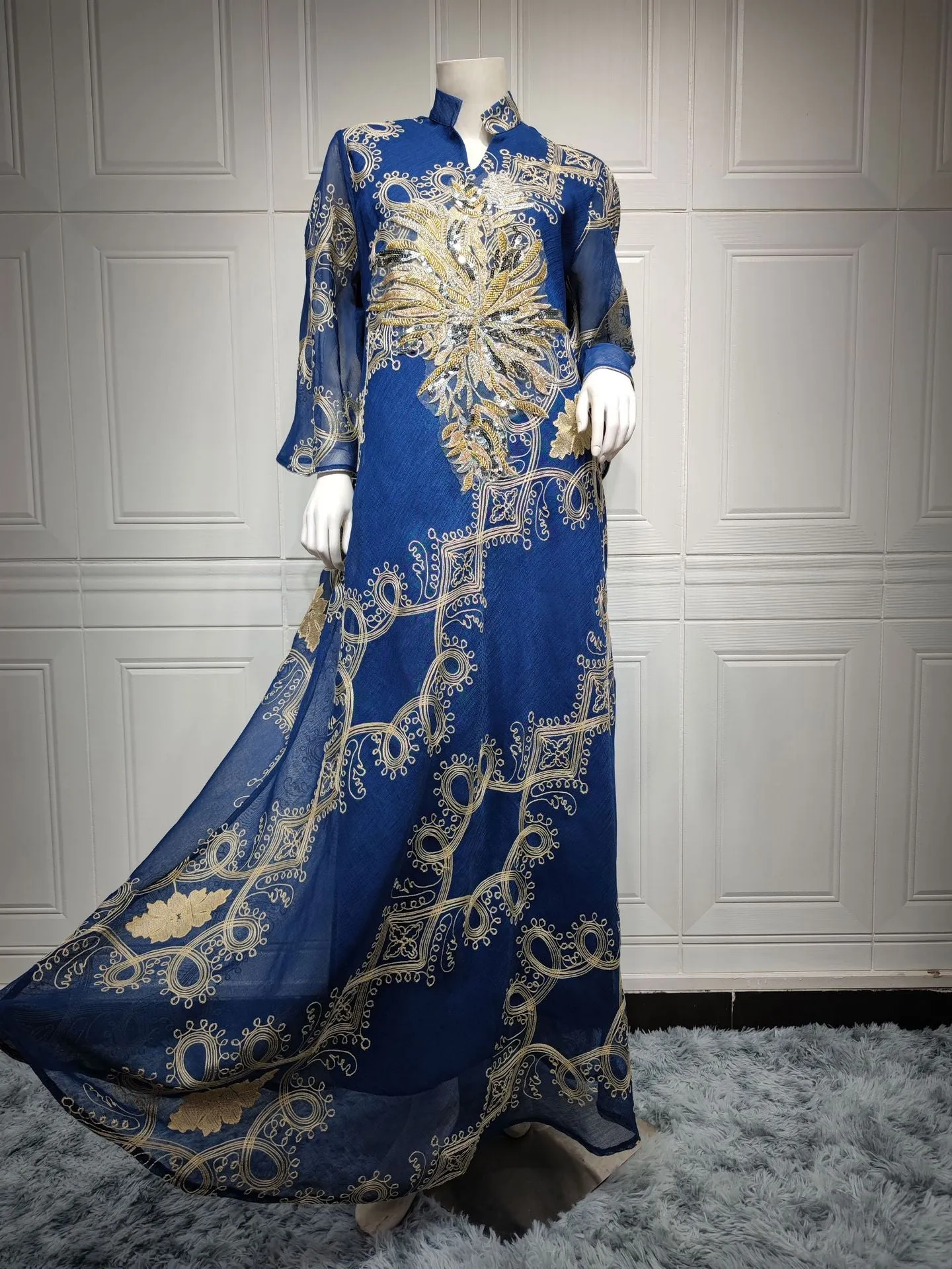 Wjczt Ramadan Eid Abaya Plus Size For Women Jalabiya Moroccan Kaftan Arabian Clothing Dubai Embroider Saudi Robe Muslim Evening Dress