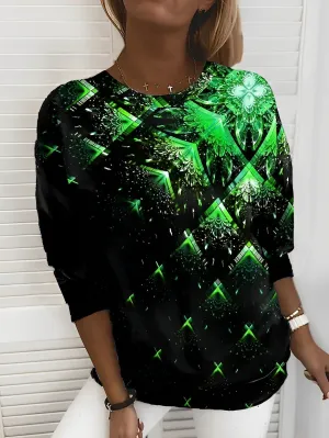 Women's Fashionable Sweatshirt with Striking Prints | Ideal for Autumn/Winter