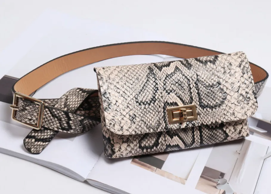 Women's Vintage Leather Waist Belt Bag