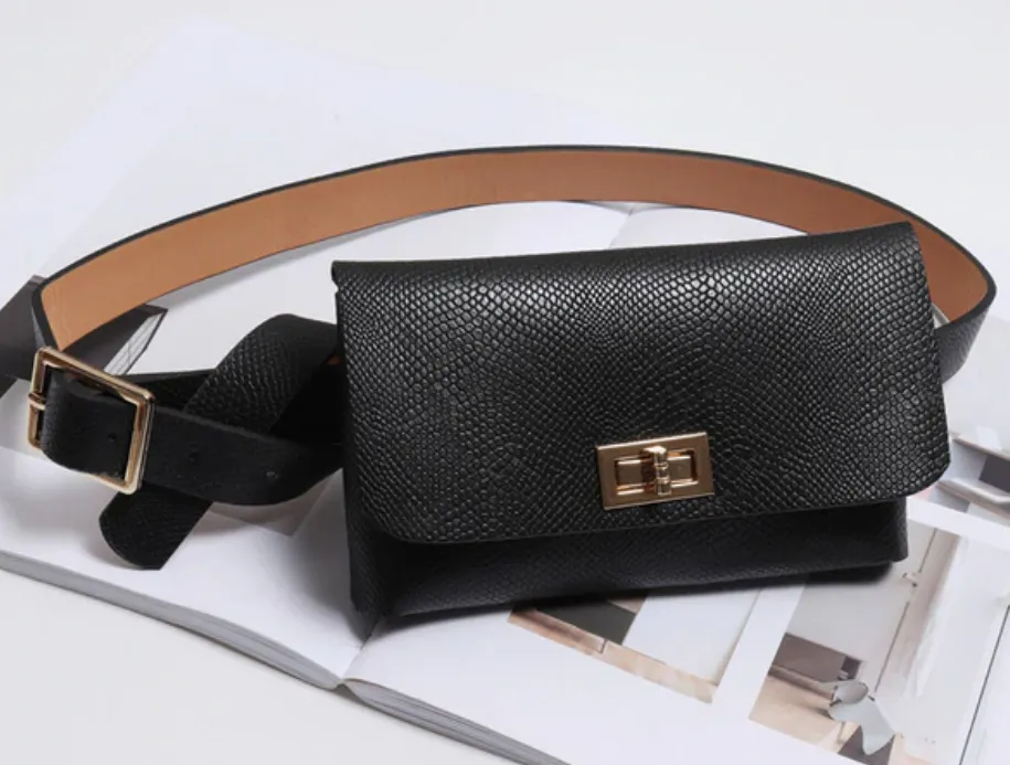 Women's Vintage Leather Waist Belt Bag