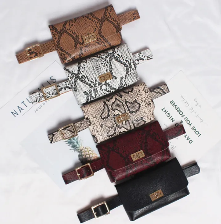 Women's Vintage Leather Waist Belt Bag