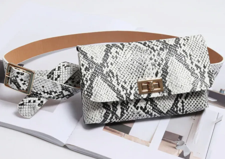 Women's Vintage Leather Waist Belt Bag