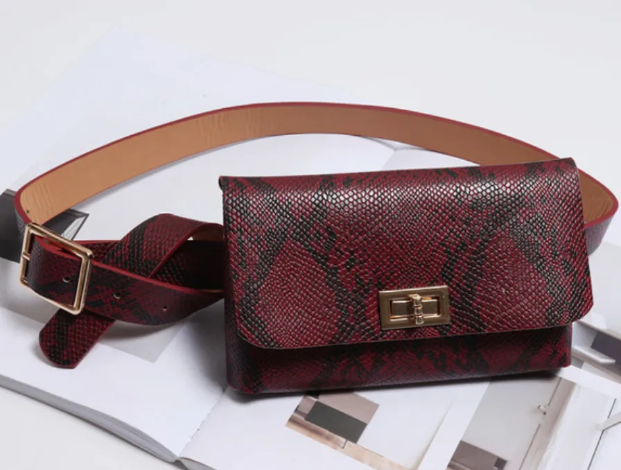Women's Vintage Leather Waist Belt Bag