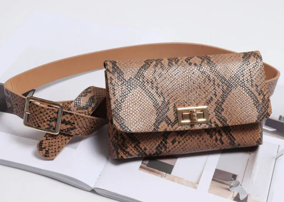 Women's Vintage Leather Waist Belt Bag