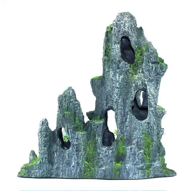 WR19004 Mountain Rock Aquarium Decoration 26x15x27cm