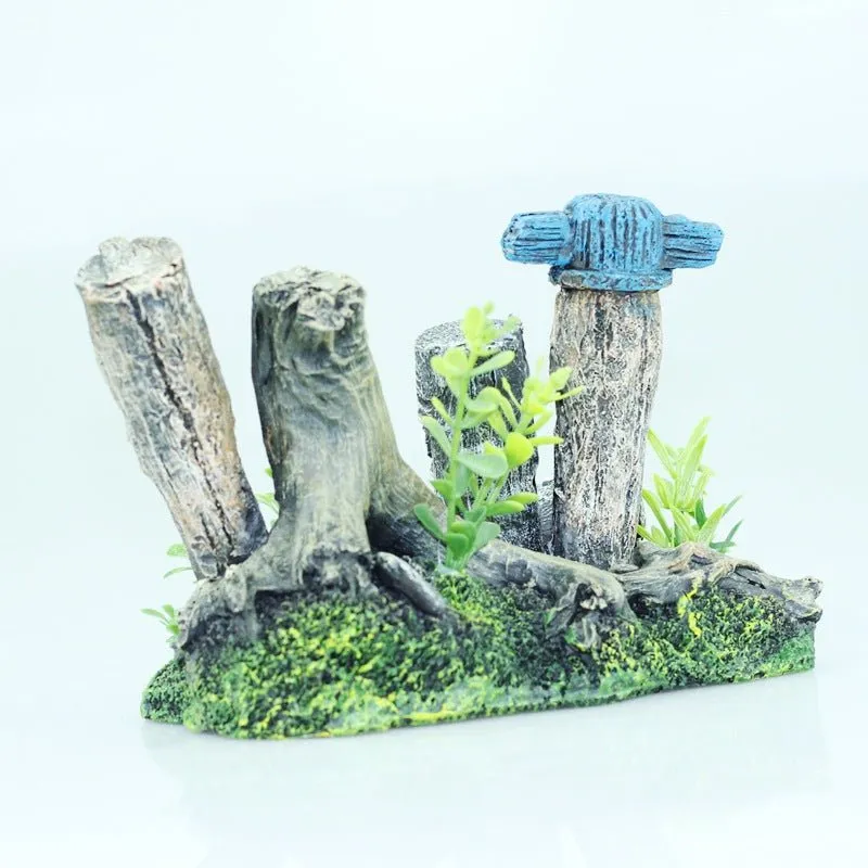 WR19842 Tree Trunk Aquarium Decoration 16.5x10x11cm