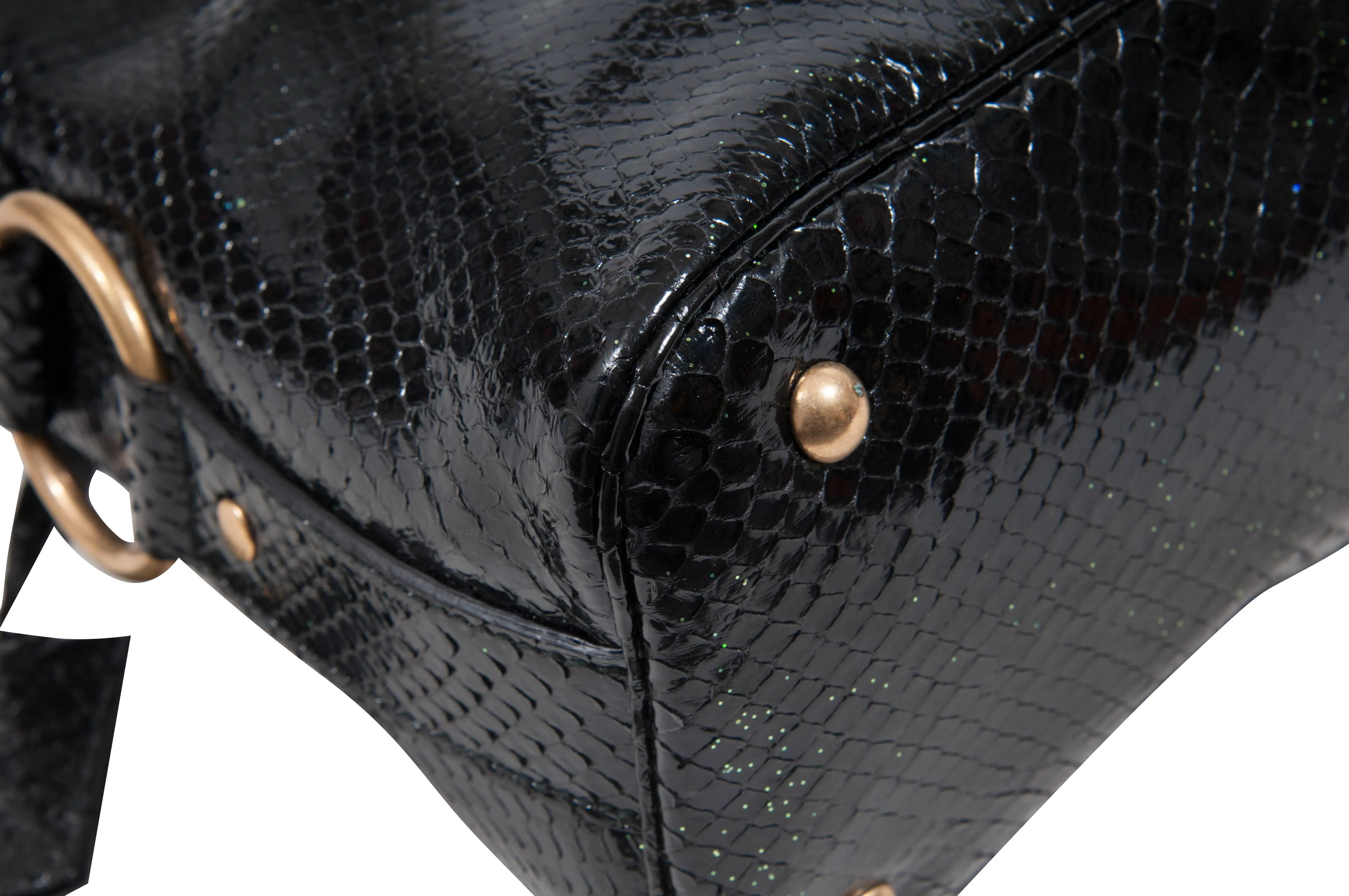 YSL Vintage Sac Muse Python Handbag Purse