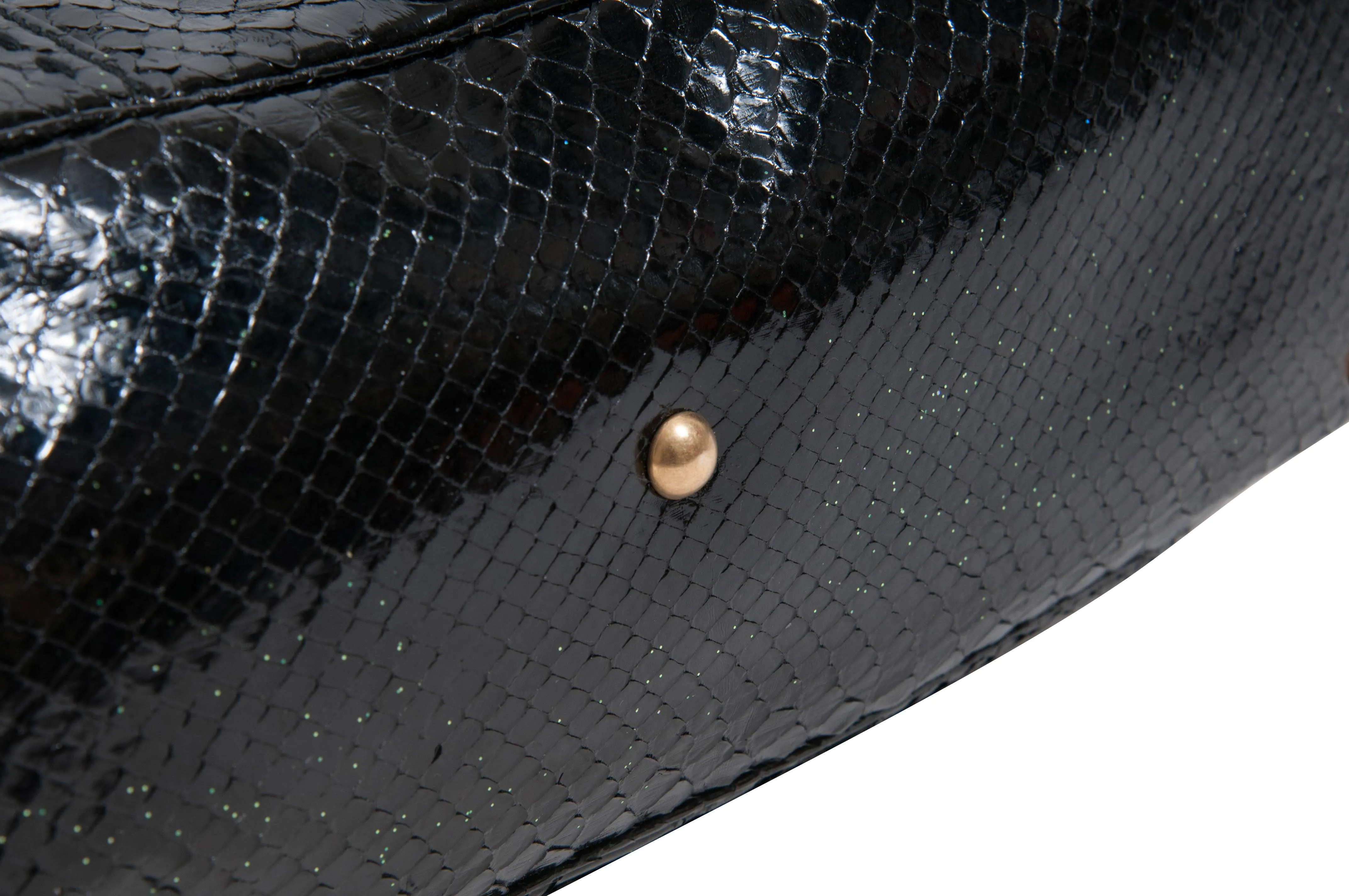 YSL Vintage Sac Muse Python Handbag Purse