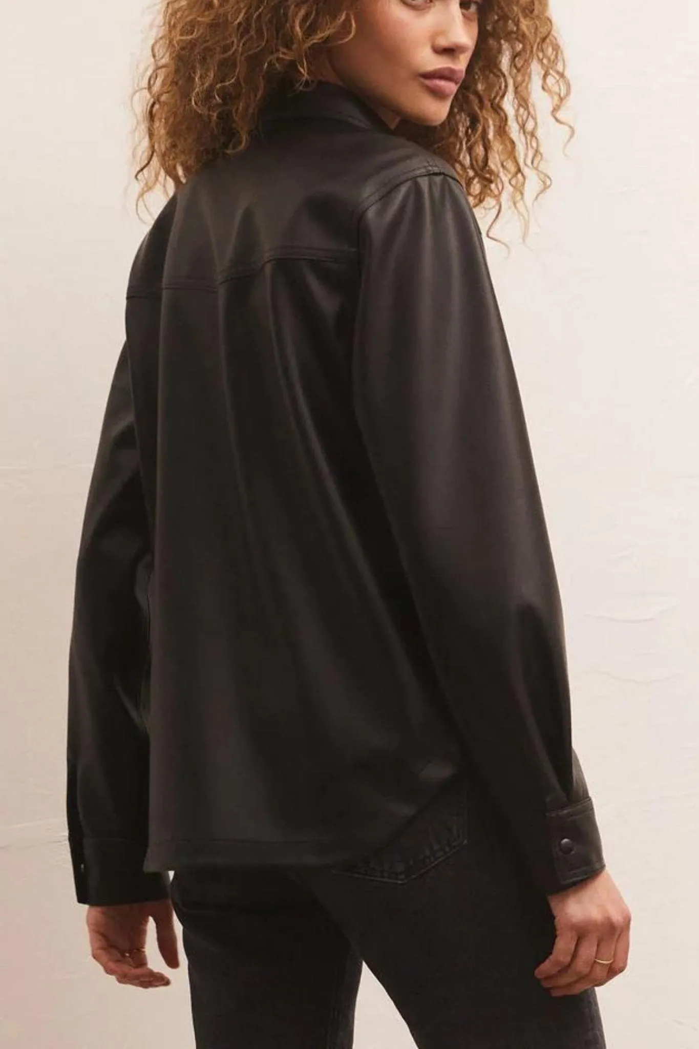 Z Supply: Wes Faux Leather Shirt Jacket